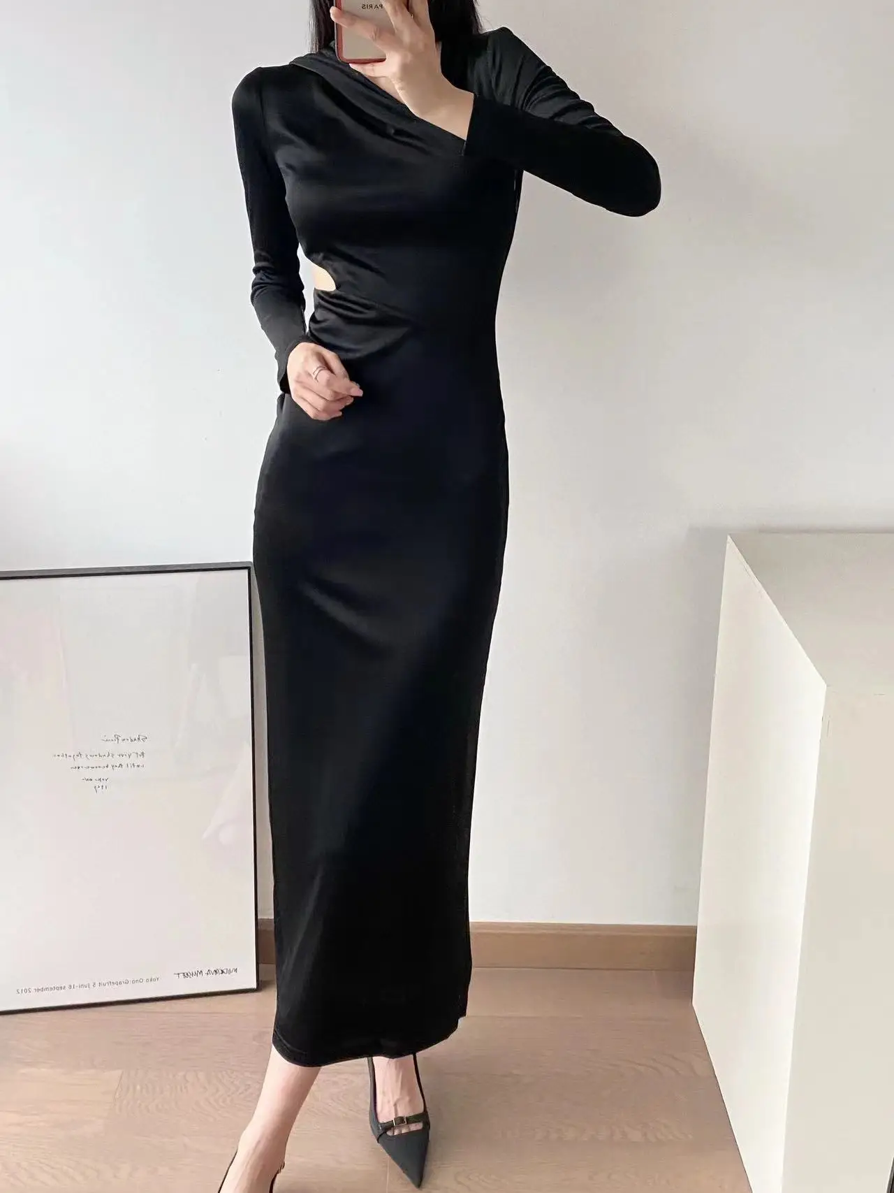 Fyion High Quality 2023 Summer Women Fashion Runway Long Black Dress Hoodies Slim Split Dresses
Fyion High Quality 2023 Summer Women Fashion Runway Long Black Dress Hoodies Slim Split Dresses