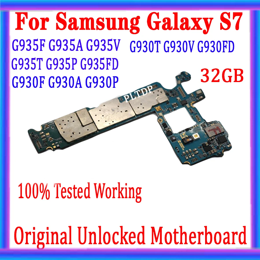 Carte Mère 32 Go Originale Débloquée Pour Samsung Galaxy S7 G930f