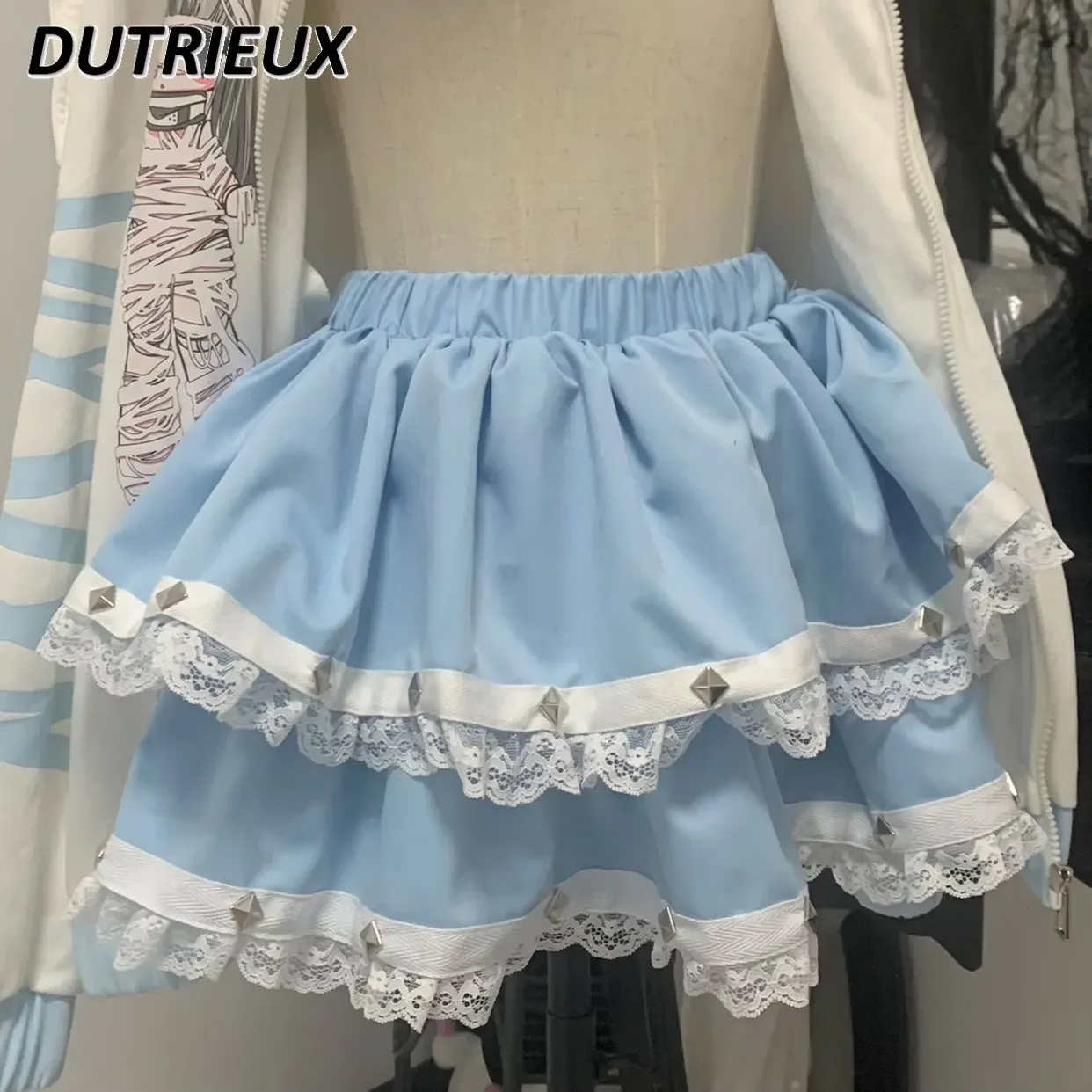 Hot Girl Super Short Cake Skirt Summer All-Matching Sweet Cute Girls Lace Patchwork Black White A-line Mini Skirt Faldas Mujer
Hot Girl Super Short Cake Skirt Summer All-Matching Sweet Cute Girls Lace Patchwork Black White A-line Mini Skirt Faldas Mujer