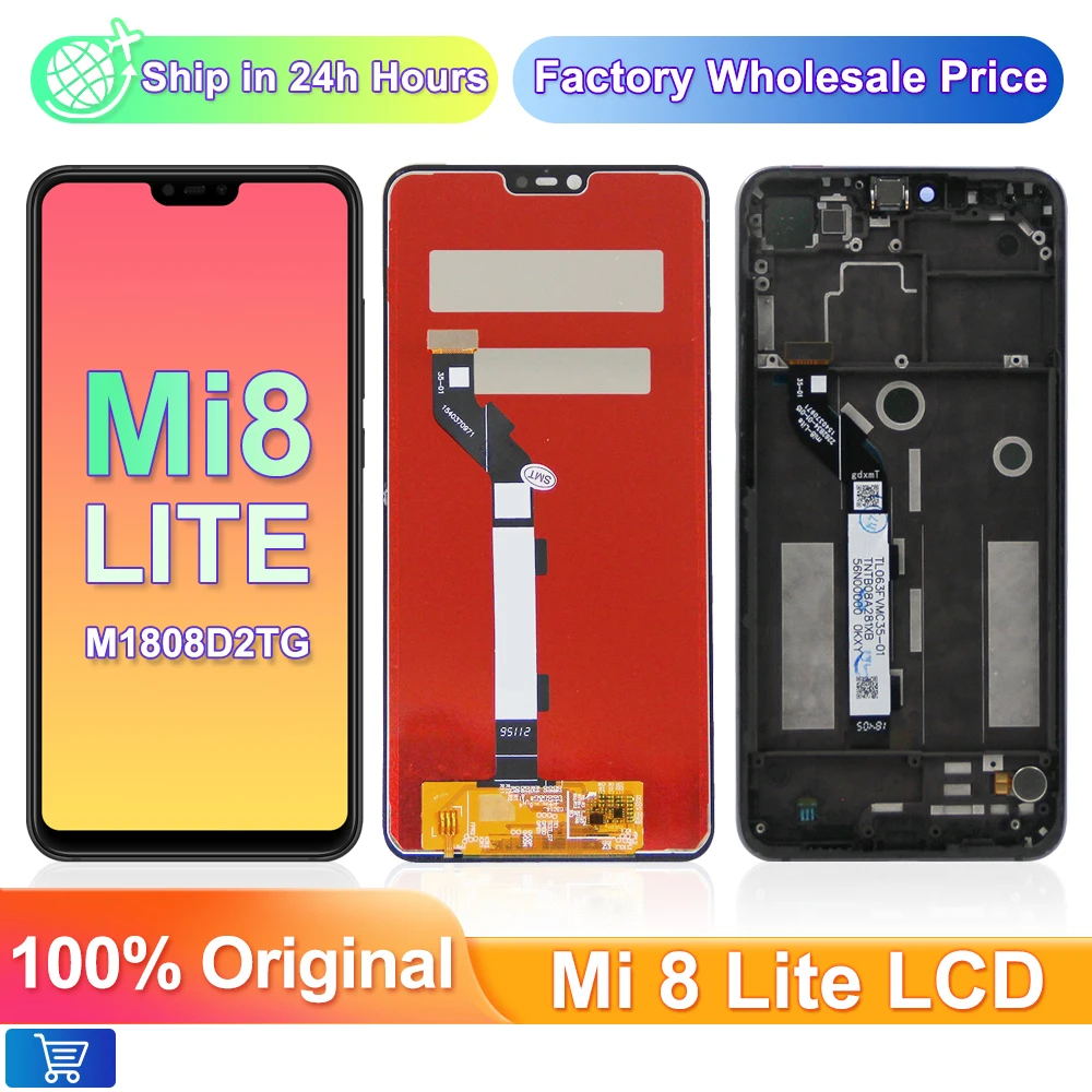 Original 6.26''LCD For Xiaomi Mi 8 Lite Screen LCD Display Touch Screen Digitizer Assembly For Xiaomi 8 Youth Screen Replacement
Original 6.26''LCD For Xiaomi Mi 8 Lite Screen LCD Display Touch Screen Digitizer Assembly For Xiaomi 8 Youth Screen Replacement