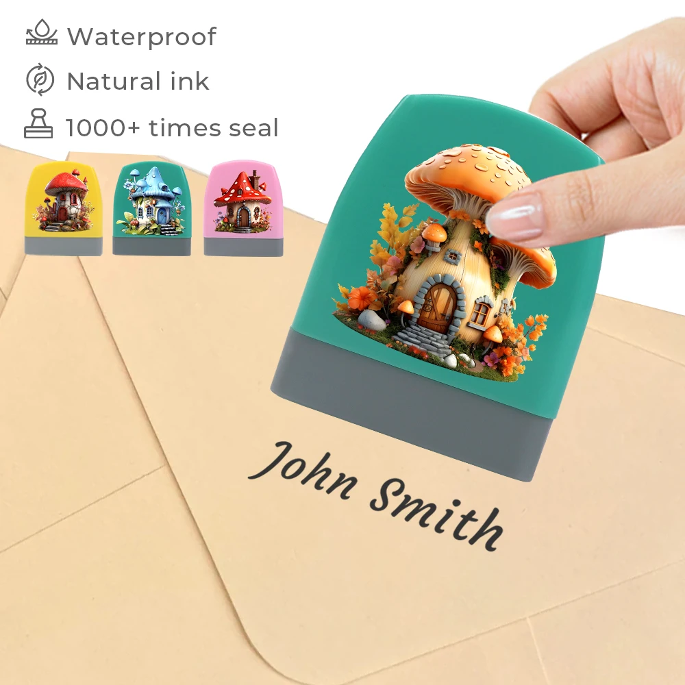 

Mushroom House Personalized Name Stamps Are Suitable For Children's Custom Clothes Boys Gift Items Stempels Speelgoed