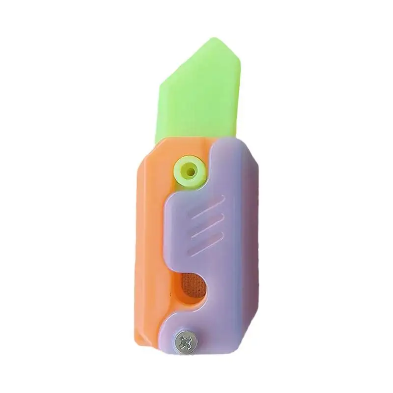 Glow In The Dark Gravity Toy Carrot Knife Portable Push Card Small Toy 3D Printing Carrot Knife Sensory Cutter Toy For Anger
Glow In The Dark Gravity Toy Carrot Knife Portable Push Card Small Toy 3D Printing Carrot Knife Sensory Cutter Toy For Anger