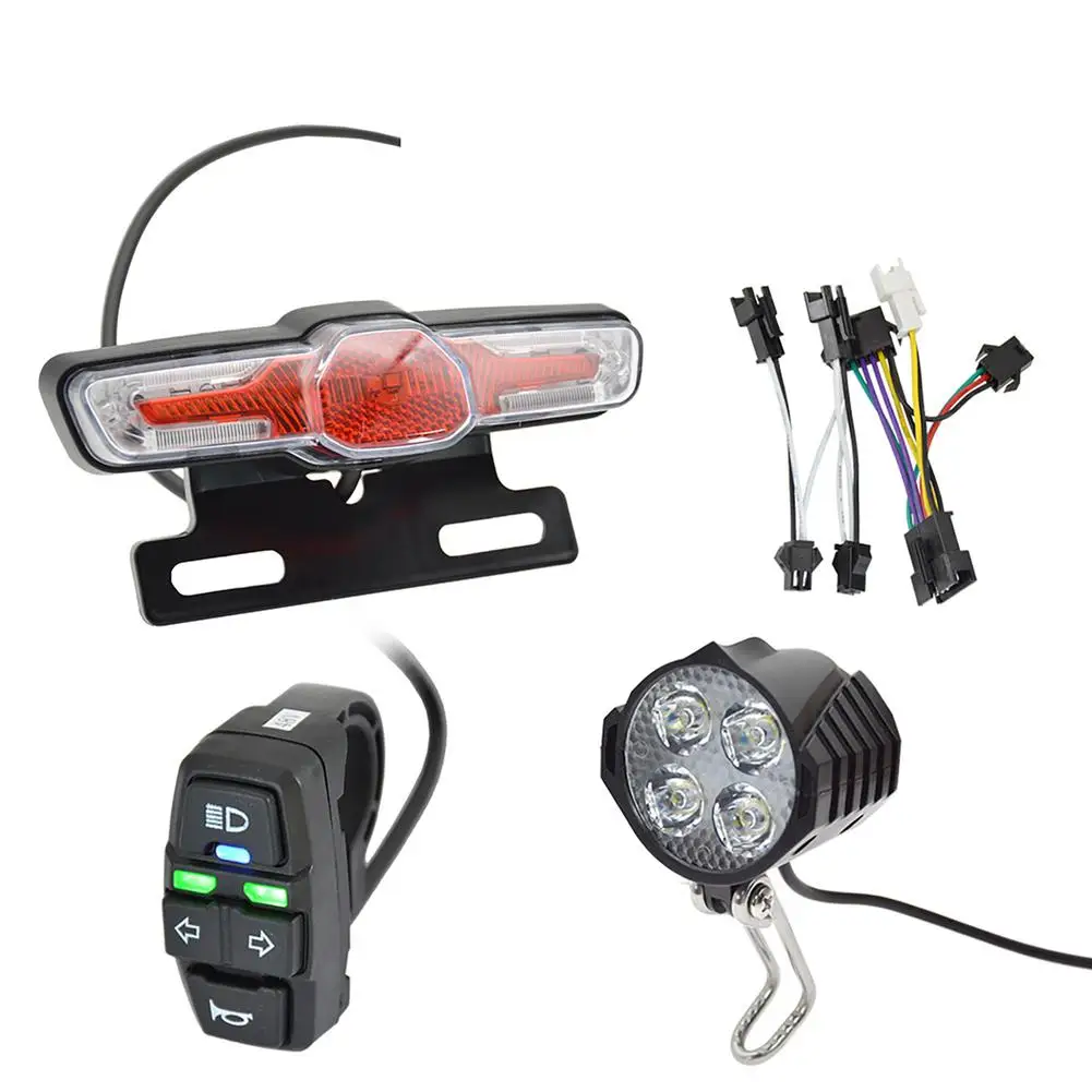 Electric Bicycle Front Rear Warning Lights Set High Brightness For Electric Bike Scooter Accessories
Electric Bicycle Front Rear Warning Lights Set High Brightness For Electric Bike Scooter Accessories