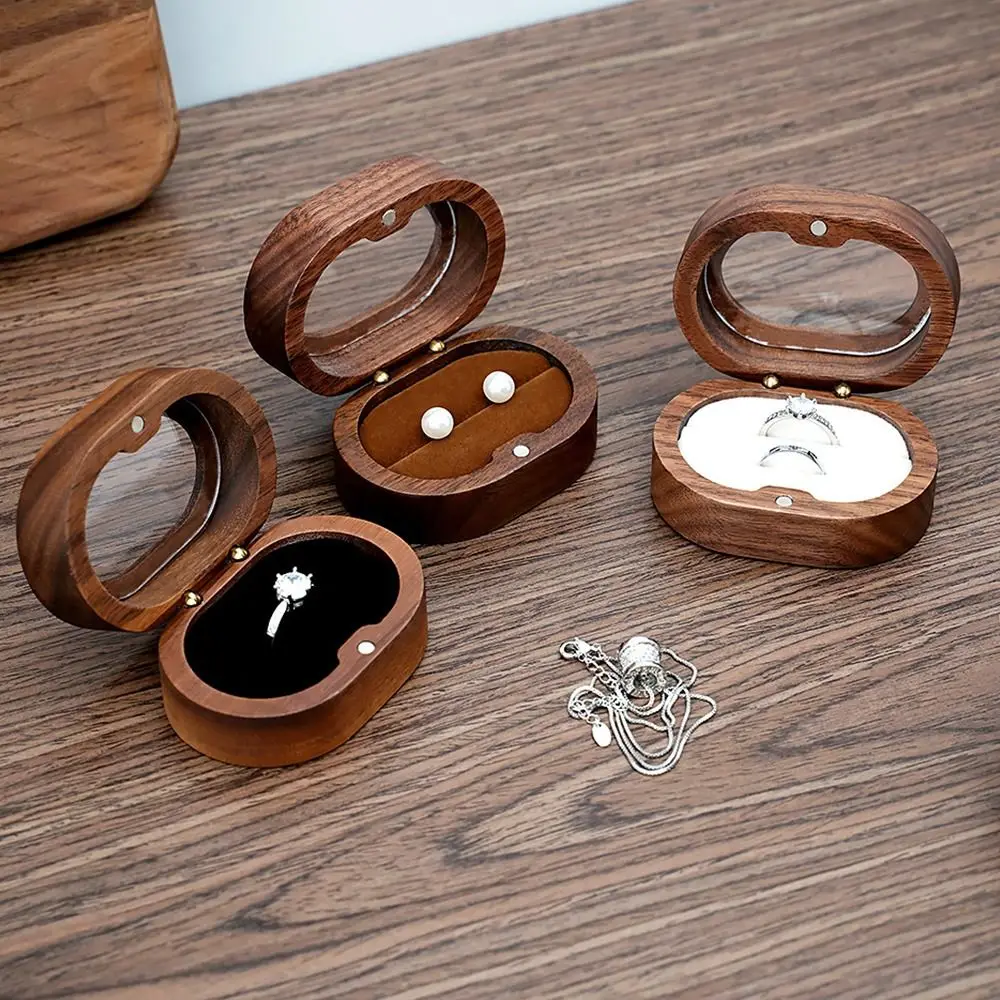 

Engagement Gifts Case Wooden Storage Holder Lover Ring Display Box Ring Storage Box Jewelry Box