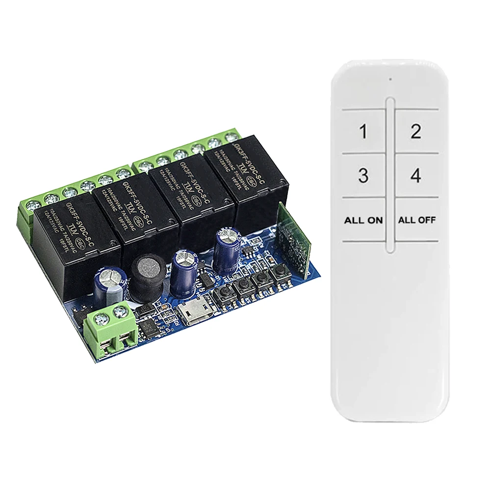 Wireless Smart Switch Module Remote Control Timer Supports Schedule/Countdown/Loop Timers Effortless Home Automation
Wireless Smart Switch Module Remote Control Timer Supports Schedule/Countdown/Loop Timers Effortless Home Automation