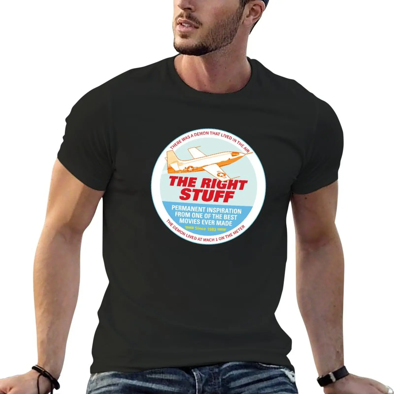 

New The Right Stuff T-Shirt korean fashion graphics t shirt summer tops fruit of the loom mens t shirts