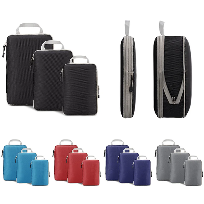 Travel Compressible Packing Cubes Waterproof Storage Bag Travel Foldable Suitcase Nylon Portable With Handbag Luggage Organizer
Travel Compressible Packing Cubes Waterproof Storage Bag Travel Foldable Suitcase Nylon Portable With Handbag Luggage Organizer