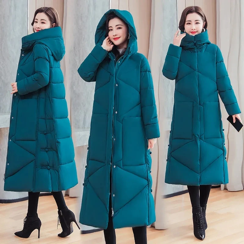 Wram Thick Down Padded Jacket Women 2023 Winter New Loose Cotton Coat Women Long Hooded Parkas Female Basic Coat Winter Outwear 
Wram Thick Down Padded Jacket Women 2023 Winter New Loose Cotton Coat Women Long Hooded Parkas Female Basic Coat Winter Outwear