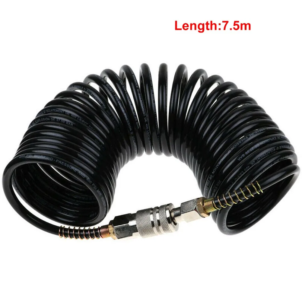 Heavy Duty 25 FT Air Compressor Hose for compressor with Quick Coupler PE Pneumatic Adapter Inflating Coil Abrasion Resistant
Heavy Duty 25 FT Air Compressor Hose for compressor with Quick Coupler PE Pneumatic Adapter Inflating Coil Abrasion Resistant