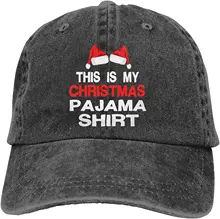 This is My Christmas Pajama Shirt Hat for Men and Women Retro Fashionable and Washable Denim Adjustable Baseball Cap 
This is My Christmas Pajama Shirt Hat for Men and Women Retro Fashionable and Washable Denim Adjustable Baseball Cap