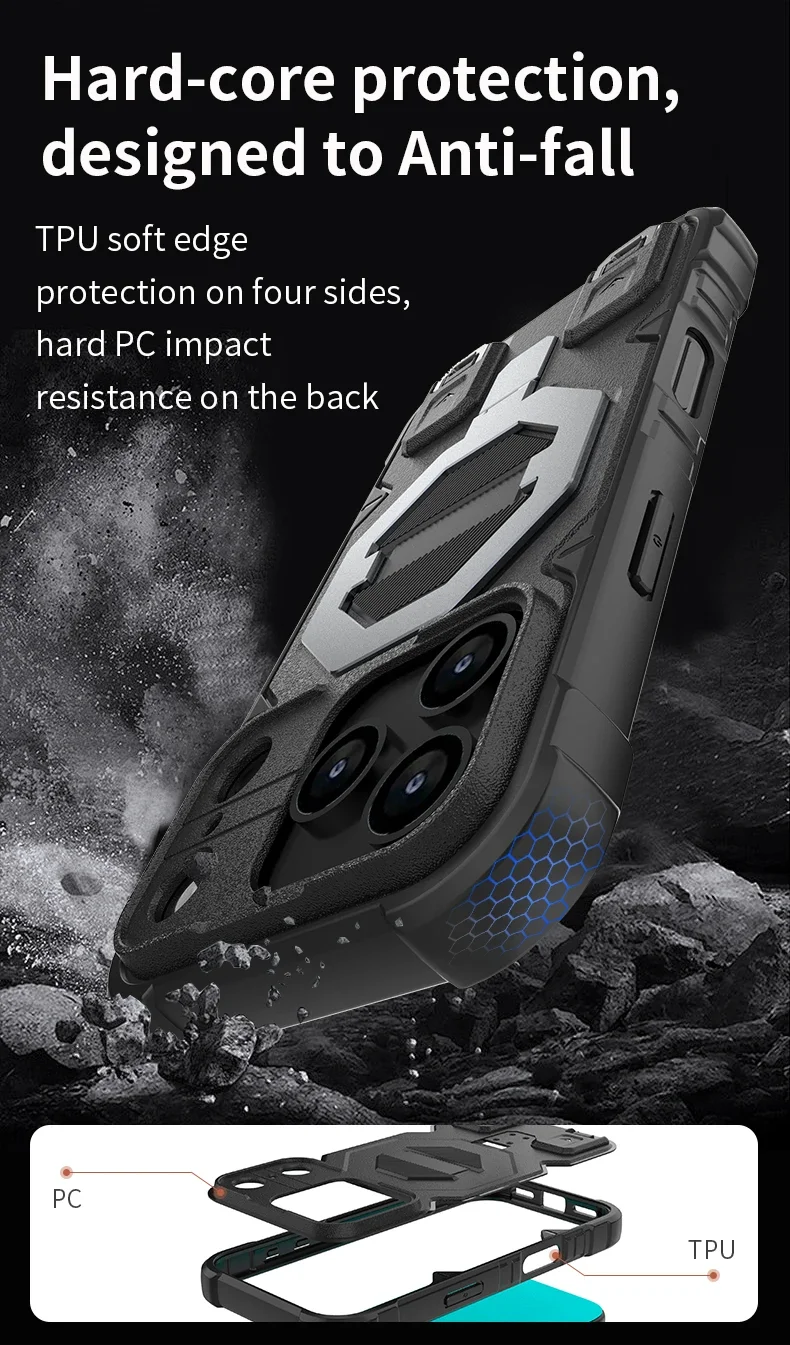 Matrix Armor Magnetic Kickstand Phone Case with Lanyard | Heavy-Duty Shockproof Cover Matrix Armor Magnetic Kickstand Phone Case with Lanyard | Heavy-Duty Shockproof Cover