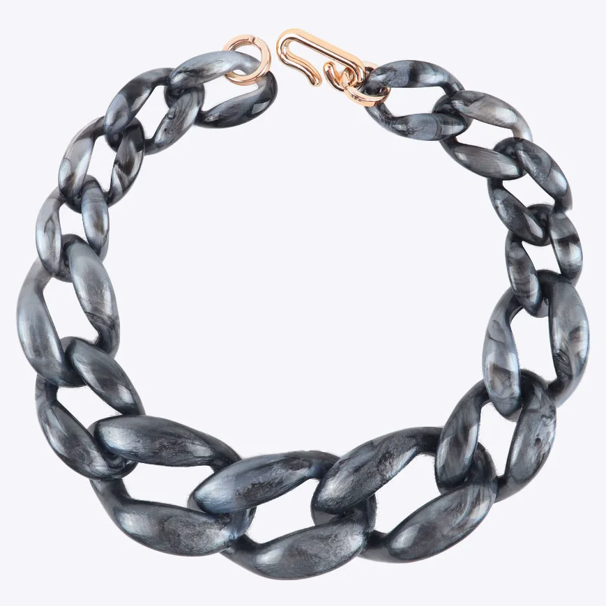 FishSheep Vintage Statement Marbled Black Thick Acrylic Choker Necklaces for Women Resin Large Pendant Necklace Female Jewelry
FishSheep Vintage Statement Marbled Black Thick Acrylic Choker Necklaces for Women Resin Large Pendant Necklace Female Jewelry