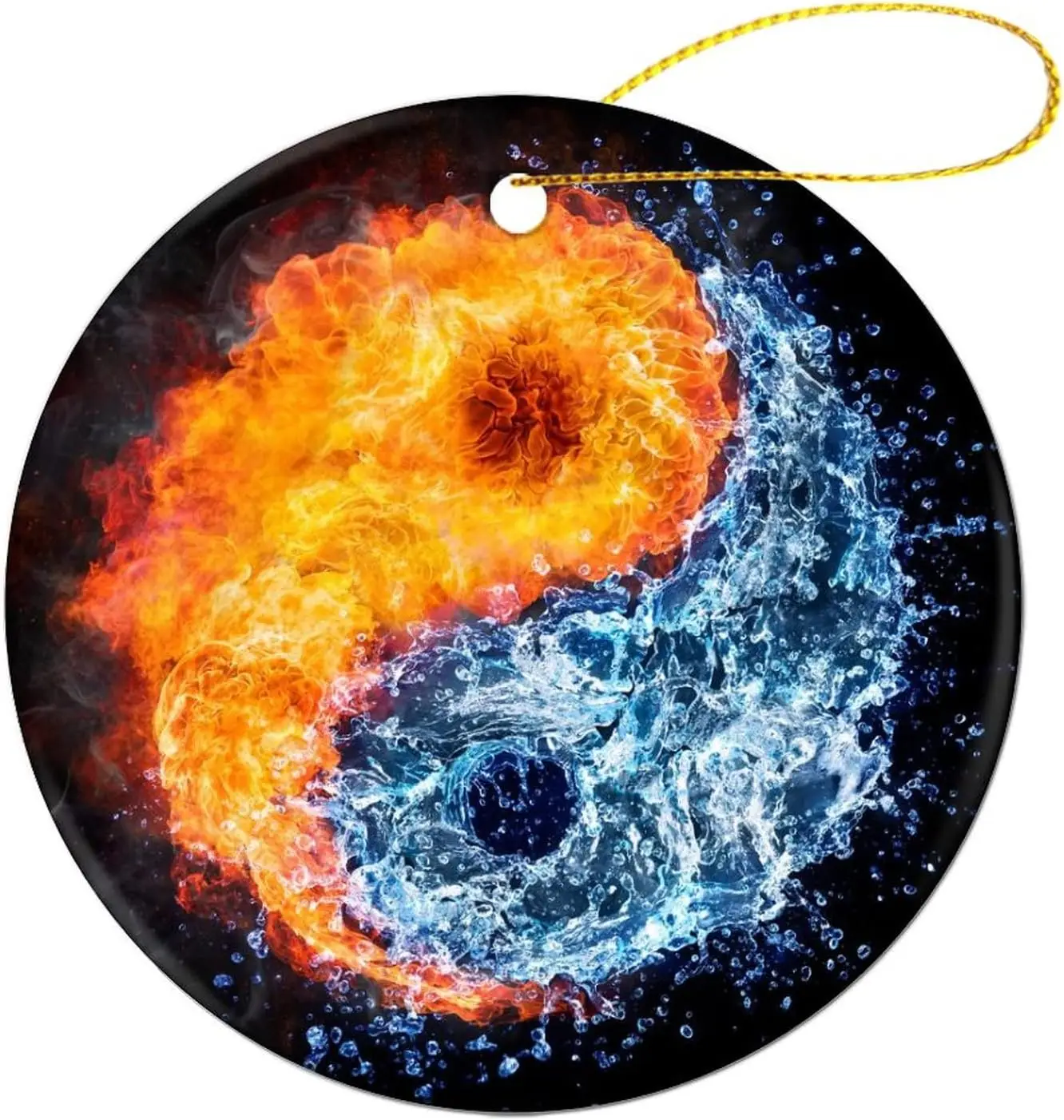 Fire and Water Yin Yang круглые орнаменты рождественские украшения керамический подвесной кулон подарок для рождественской елки Свадебный дом
Fire and Water Yin Yang круглые орнаменты рождественские украшения керамический подвесной кулон подарок для рождественской елки Свадебный дом