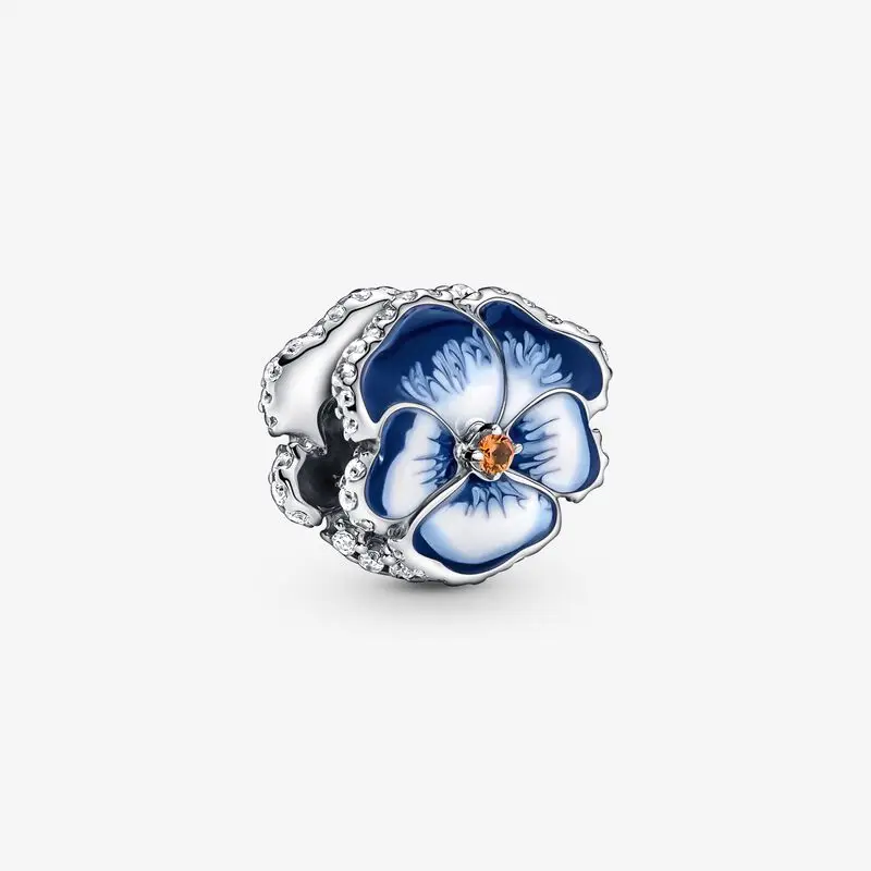 2022 New Spring 925 Sterling Silver Blue Pansy Flower Charm Beads Fits Original Pandora Bracelets Necklace Women Jewelry
2022 New Spring 925 Sterling Silver Blue Pansy Flower Charm Beads Fits Original Pandora Bracelets Necklace Women Jewelry