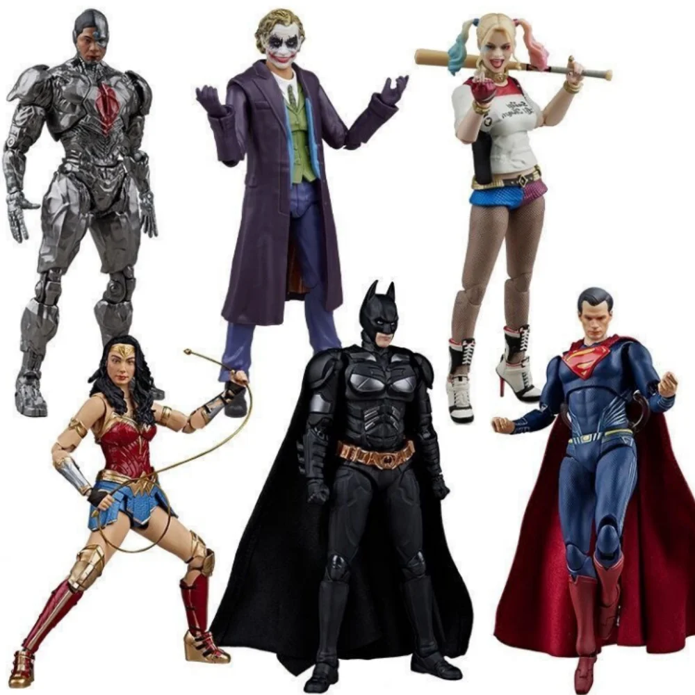 

Original Fondjoy Anime Dc Suicide Squad Bruce Wayne Clark Kent Joker Harleen Quinzel Wonder Woman Action Figures Model Toys Gift