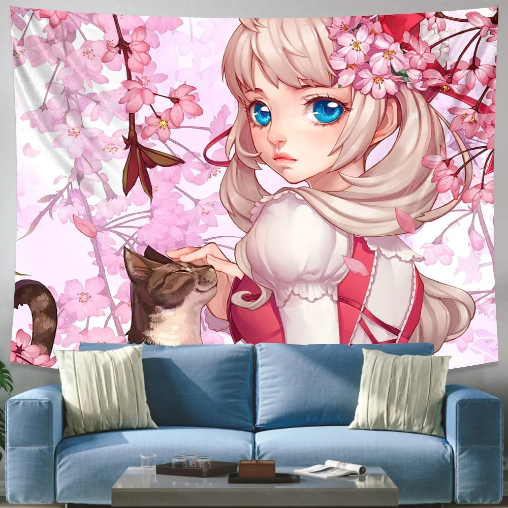 Anime Girl Kawaii Home Decoration Wall Hanging Hippie Background Wall Decoration Bedroom Background Pink Cute Fashion Girl
Anime Girl Kawaii Home Decoration Wall Hanging Hippie Background Wall Decoration Bedroom Background Pink Cute Fashion Girl