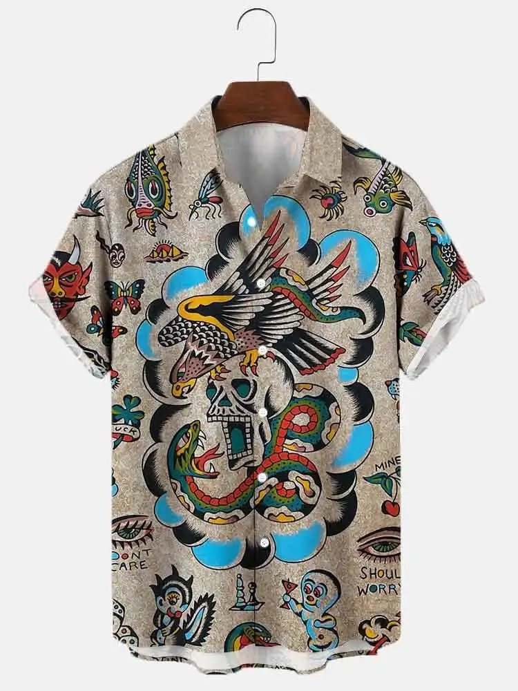 Men's Fashion Vintage Clothing Print Casual Breathable Short Sleeve Hawaiian Shirt
Men's Fashion Vintage Clothing Print Casual Breathable Short Sleeve Hawaiian Shirt