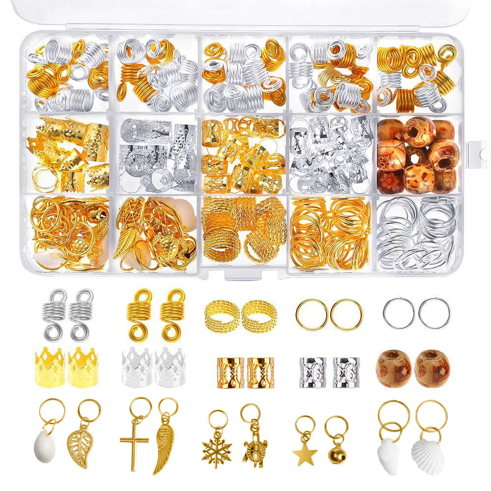 Beads Hair Braids Hair Jewelry for Women Braids Metal Gold Braids Rings Cuffs Clips for Dreadlock Accessories Hair Decorations
Beads Hair Braids Hair Jewelry for Women Braids Metal Gold Braids Rings Cuffs Clips for Dreadlock Accessories Hair Decorations