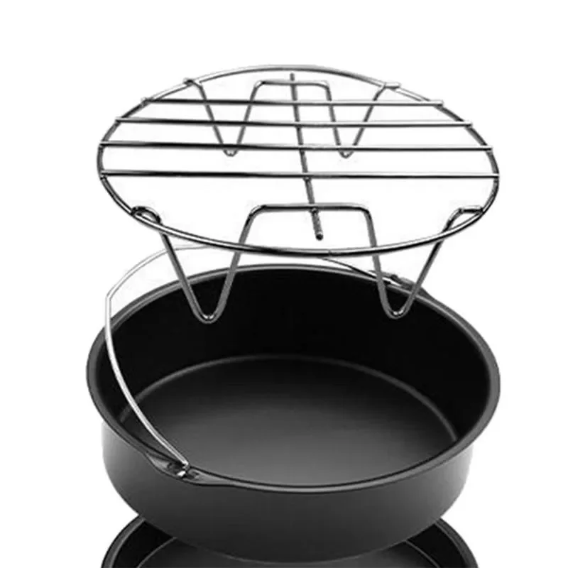inch Air Fryer Accessories Fit For 2.5-6.4qt Air Fryer Kitchen High-quality Steel Single-layer Grill Rack Grid
inch Air Fryer Accessories Fit For 2.5-6.4qt Air Fryer Kitchen High-quality Steel Single-layer Grill Rack Grid