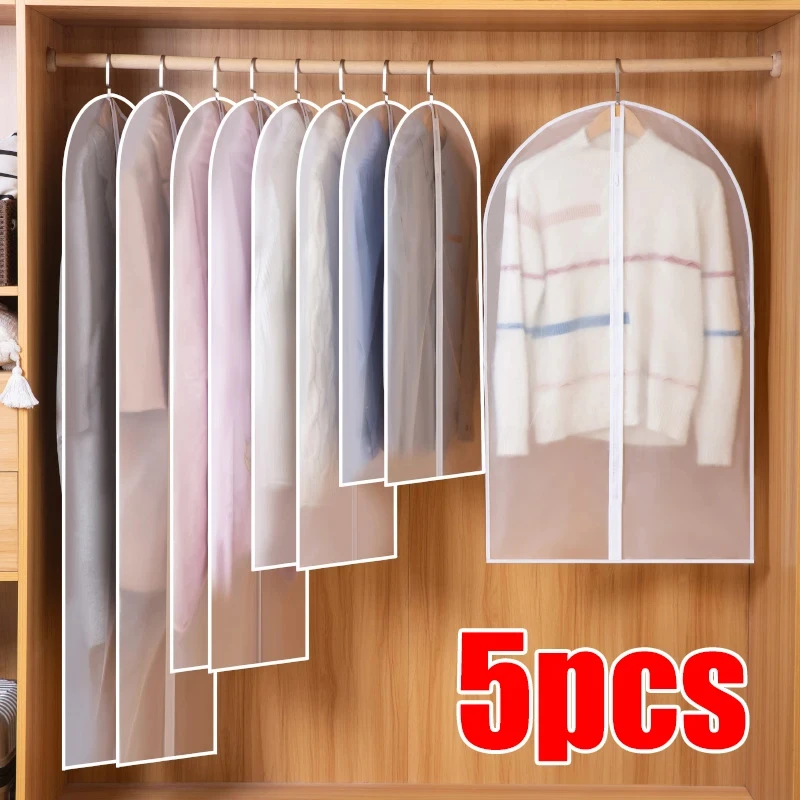 

Clothes Hanging Dust cover wedding Dress Cover Suit Coat Storage Bag Garment bags Organizer Wardrobe Hanging Clothing Organizers