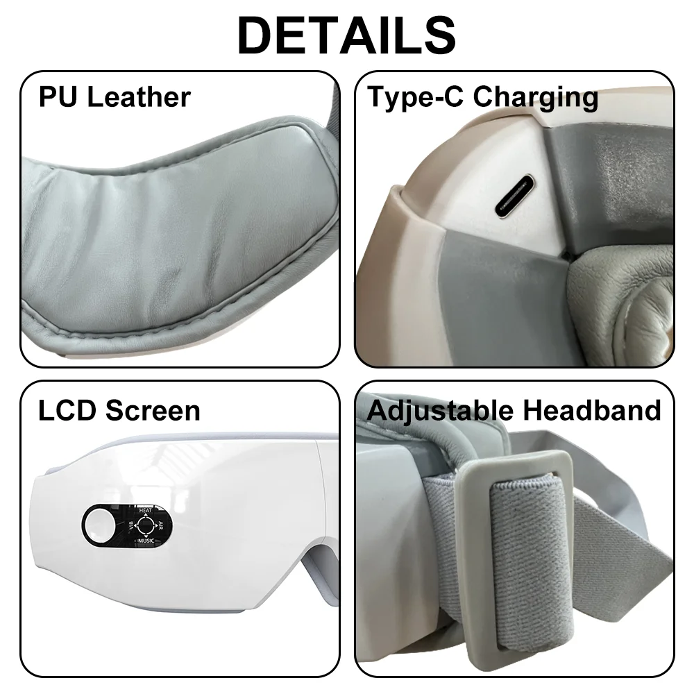 Fashion Eye Massager Child Eye Massage Instrument Double Air Pressure Massage Hot Compress Relieve Eye Fatigue 5V1A Rechargeable 6 Mallzona Fashion Eye Massager Child Eye Massage Instrument Double Air Pressure Massage Hot Compress Relieve Eye Fatigue 5V1A Rechargeable Mallzona