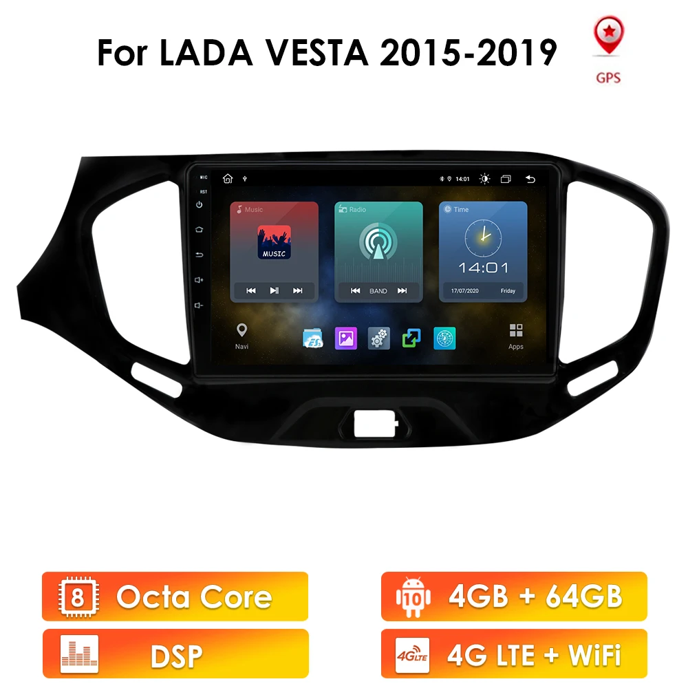 9inch Android 10 Ouad Core Head Unit 4G Car Radio Stereo Multimedia Video Player Navigation GPS For LADA Vesta 2015-2019 Wifi BT
9inch Android 10 Ouad Core Head Unit 4G Car Radio Stereo Multimedia Video Player Navigation GPS For LADA Vesta 2015-2019 Wifi BT