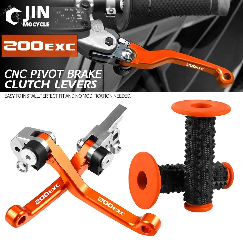 Motorcycle Non-slip Hand Grips Handlebar & CNC Dirt Bike Foldable Brake Clutch Levers For 200 EXC 2003 2004 2005 2006 2007 2008
Motorcycle Non-slip Hand Grips Handlebar & CNC Dirt Bike Foldable Brake Clutch Levers For 200 EXC 2003 2004 2005 2006 2007 2008