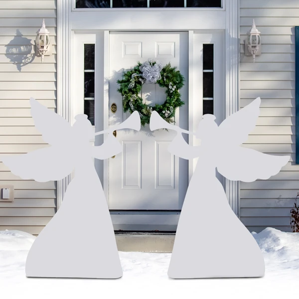2Pcs 36In Angel Decoration Pvc Christmas Decorations Thanksgiving Decoration Outdoor Courtyard White
2Pcs 36In Angel Decoration Pvc Christmas Decorations Thanksgiving Decoration Outdoor Courtyard White