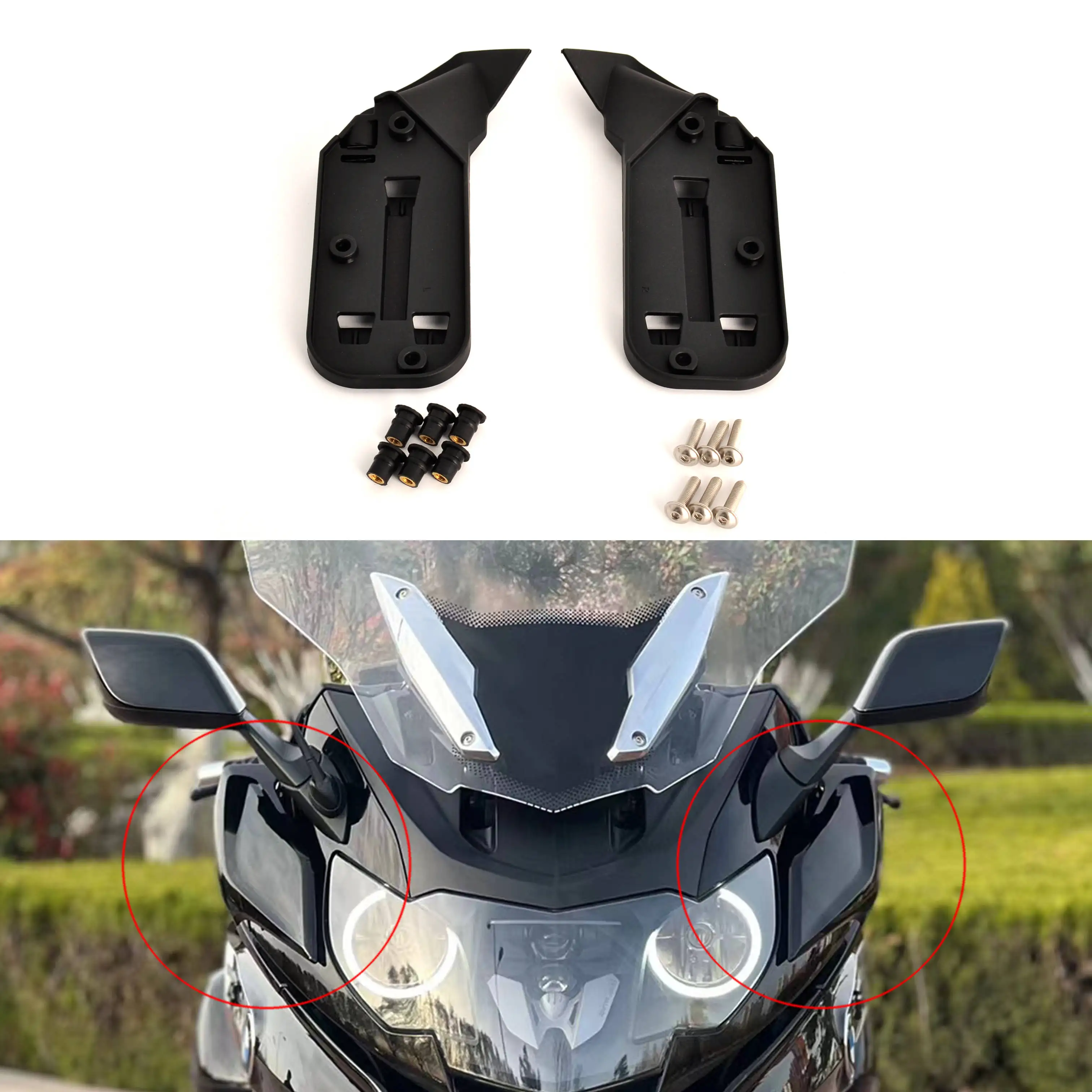 Panical Motorcycle Left Right Cowl Spoiler Flank Wind Deflector For Bmw K1600B K1600GT K1600GTL K1600BGA 2011-2023 Black
Panical Motorcycle Left Right Cowl Spoiler Flank Wind Deflector For Bmw K1600B K1600GT K1600GTL K1600BGA 2011-2023 Black