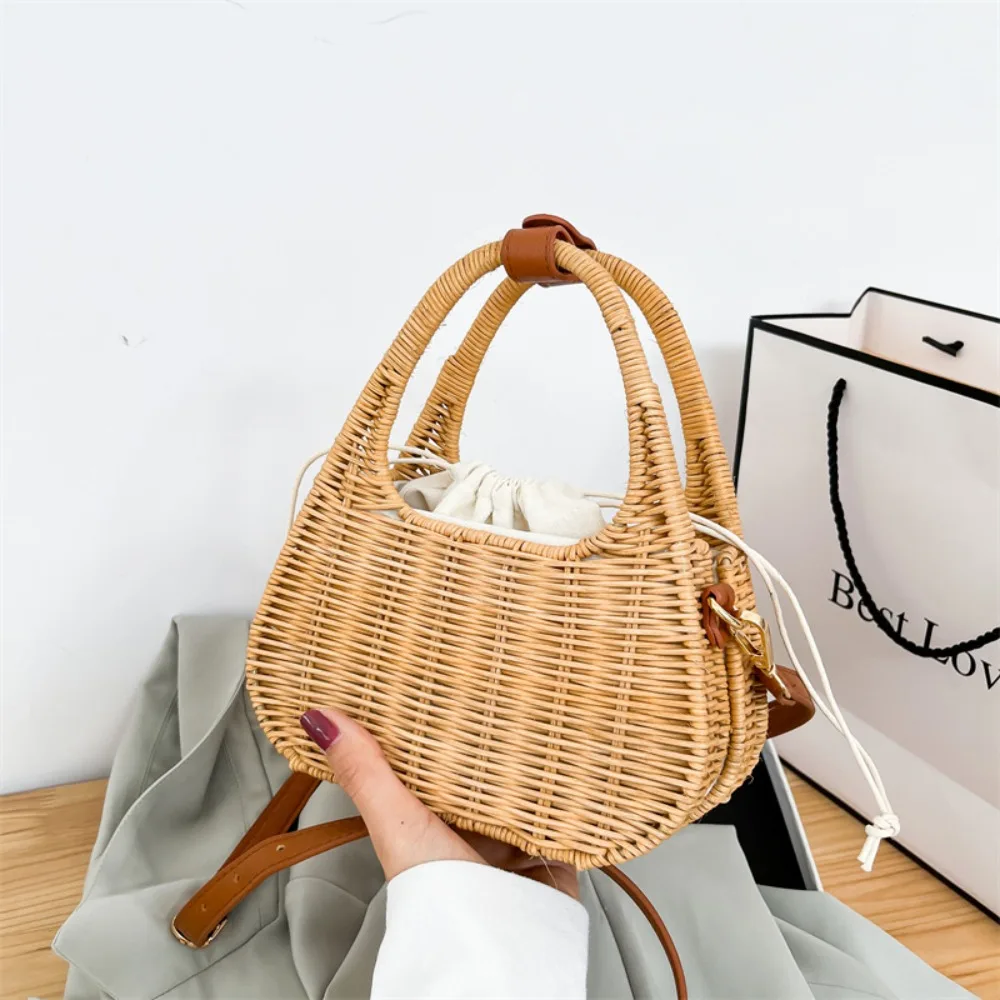 Solid Color Summer Straw Woven Bag High Quality Woven Travel Beach Bag Shoulder Bag
Solid Color Summer Straw Woven Bag High Quality Woven Travel Beach Bag Shoulder Bag