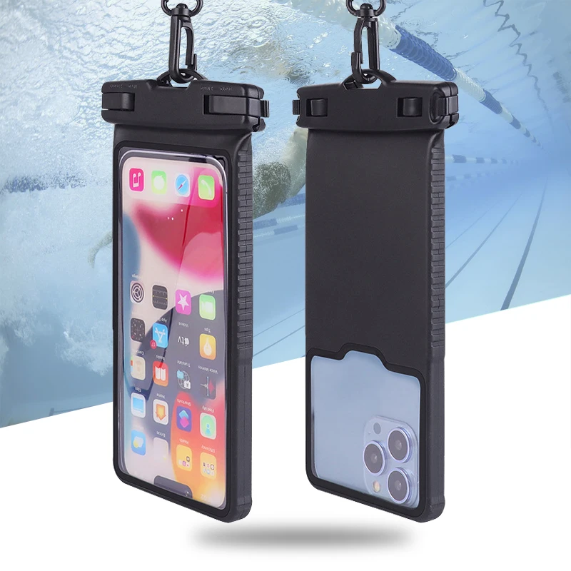 

7 inch Anti-Falling Waterproof Phone Bag Touchscreen Swimming Drifting Boating Diving Surfing River Trekking Phone Case Holder