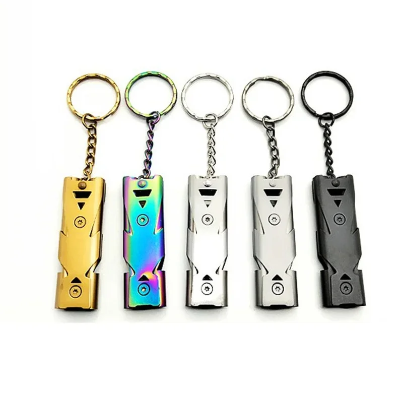 1PC Outdoors High Decibel Portable Keychain Whistle Stainless Steel Double Pipe Emergency Survival Whistle Multifunction Tools
1PC Outdoors High Decibel Portable Keychain Whistle Stainless Steel Double Pipe Emergency Survival Whistle Multifunction Tools