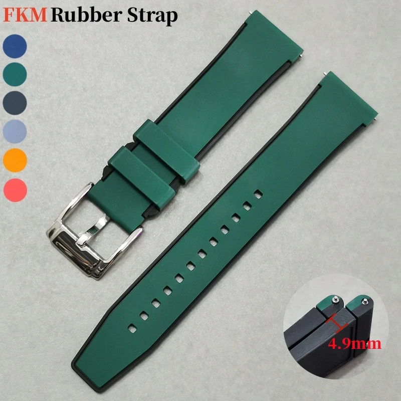 High Quality FKM Fluorine Rubber Watch Strap for Omega Seamaster Bracelet for Seiko Quick Release Sport Luxury Band 20mm 22mm
High Quality FKM Fluorine Rubber Watch Strap for Omega Seamaster Bracelet for Seiko Quick Release Sport Luxury Band 20mm 22mm