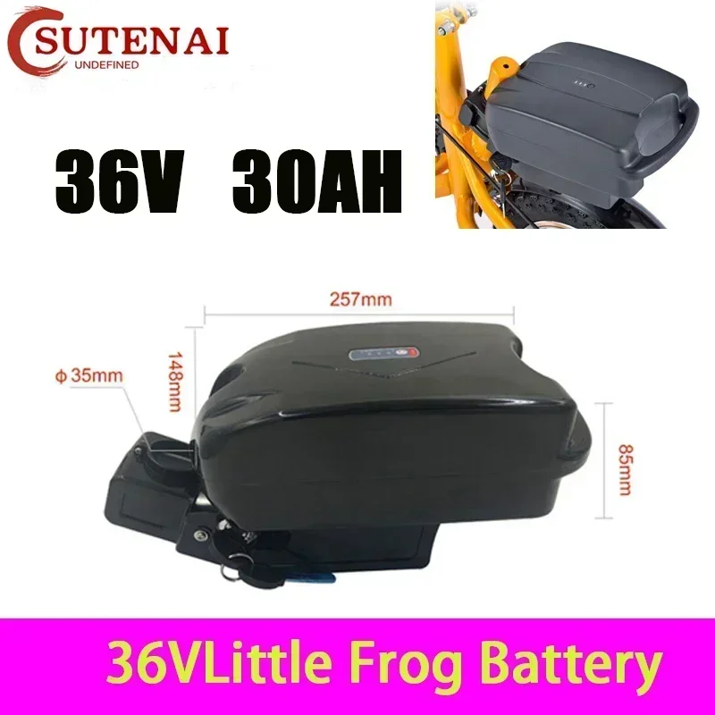 New 36v30ah electric bicycle battery, small frog, eBike battery pack under the seat column, suitable for 250w-500w
New 36v30ah electric bicycle battery, small frog, eBike battery pack under the seat column, suitable for 250w-500w