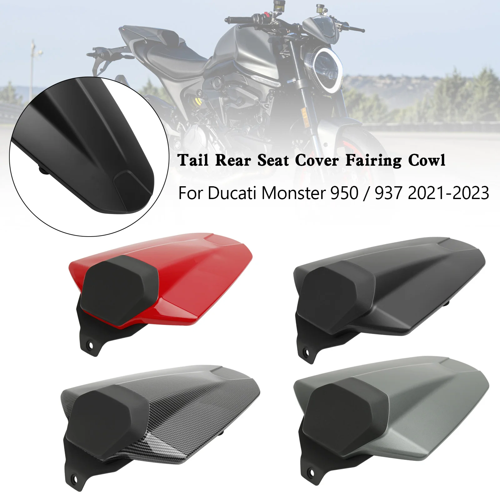 Topteng Tail Rear Seat Cover Fairing Cowl For Ducati Monster 950 937 2021-2023 Motorcycle Accessories
Topteng Tail Rear Seat Cover Fairing Cowl For Ducati Monster 950 937 2021-2023 Motorcycle Accessories