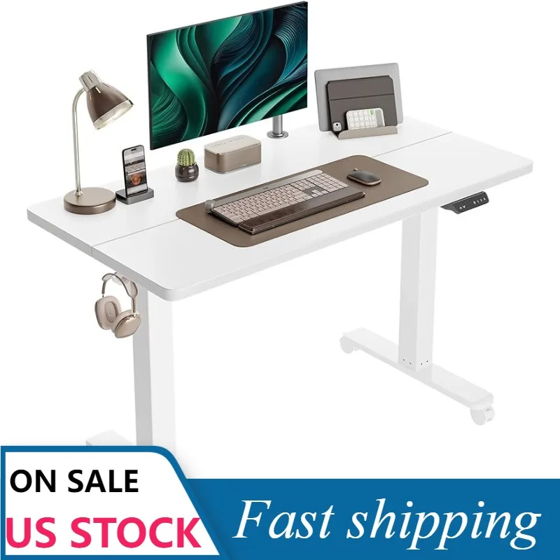 

CubiCubi Electric Standing Desk, 48 x 24 Inches Height Adjustable Sit Stand Desk, Ergonomic Home Office Computer Workstation