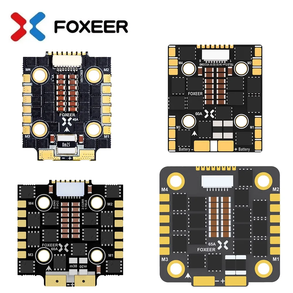 

Foxeer Reaper F4 Mini 45A /60A/65A/Slim 60A 128K 4in1 ESC BLHeli32 3-8S LIPO DShot1200 For RC FPV Racing Drone