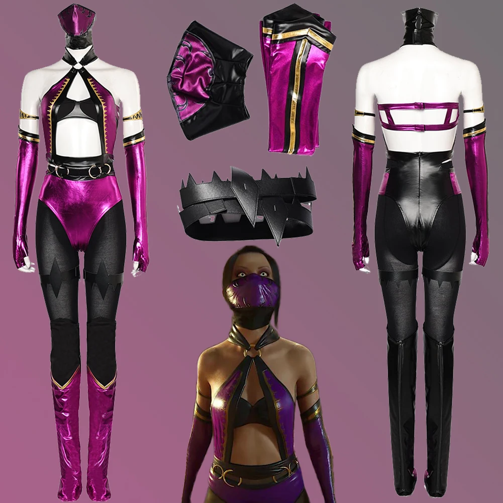 

Mileena 4 Cosplay Role Play Game Mortal Kombat Costume Adult Women Roleplay Female Fantasy Fancy Dress Up Party Clothes