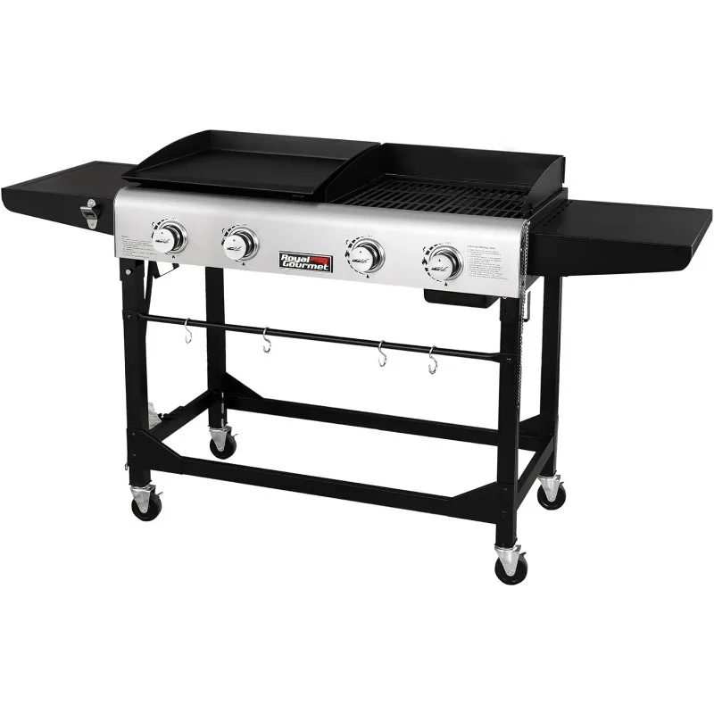 GD401 Portable Propane Gas Grill and Griddle Combo with Side Table | 4-Burner, Folding Legs,Versatile, Outdoor |
GD401 Portable Propane Gas Grill and Griddle Combo with Side Table | 4-Burner, Folding Legs,Versatile, Outdoor |