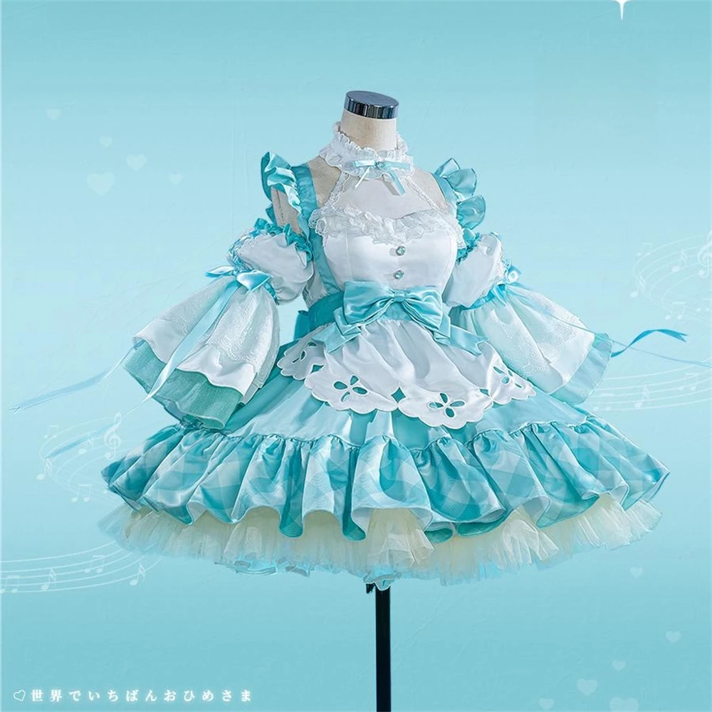 

Милое Платье Miku на 16-ю годовщину, косплей-костюм для девочек, Мику, аниме-униформа, рождественские комплекты для ролевых игр, одежда для косплея Мику