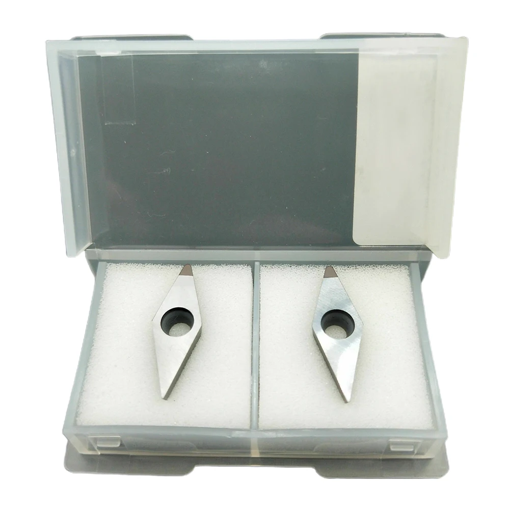 VCGT160408 PCD Blades 2pcs Blades Carbide Indexable Inserts PCD Polycrystalline Toolholding Tools 100% Brand New
VCGT160408 PCD Blades 2pcs Blades Carbide Indexable Inserts PCD Polycrystalline Toolholding Tools 100% Brand New