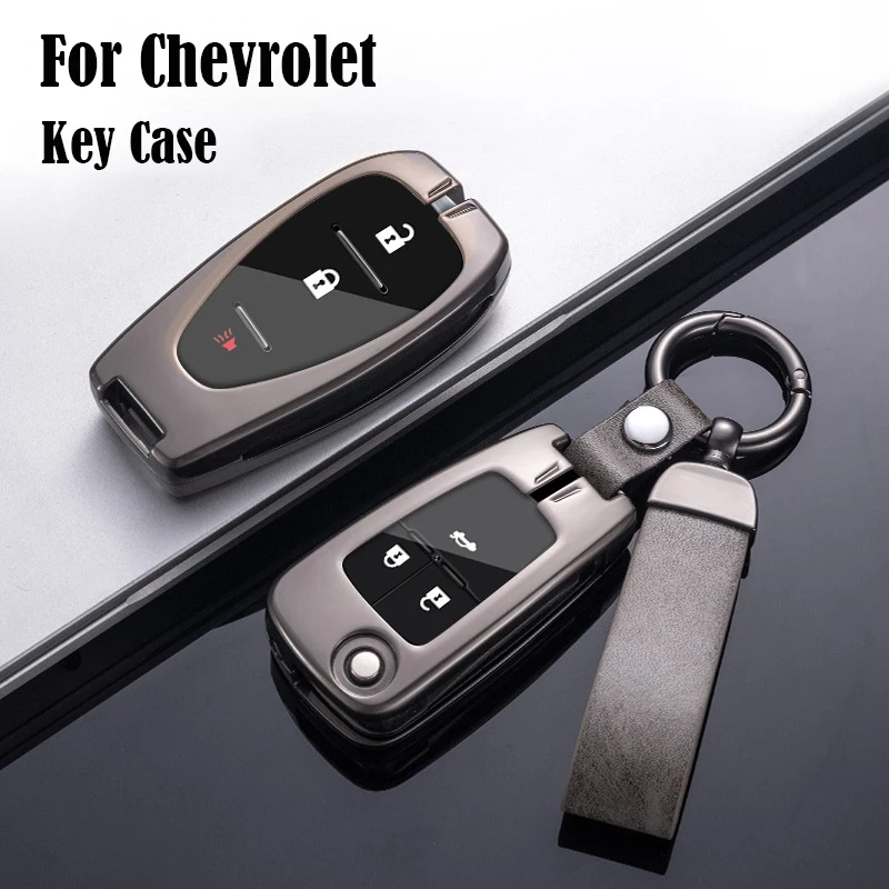 

For Chevrolet Cavalier Cruze Monza Malibu XL Sail 3 Equinox Car Key Case Key Bag Galvanized Alloy Key Cover Car Accessories
