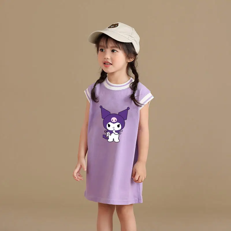 Sanrio Kuromi Anime Kawaii Children Mid-Length Sleeveless Clothing Cute Cartoon Baby Vest Basketball Skirt T-Shirt Kids Gifts
Sanrio Kuromi Anime Kawaii Children Mid-Length Sleeveless Clothing Cute Cartoon Baby Vest Basketball Skirt T-Shirt Kids Gifts