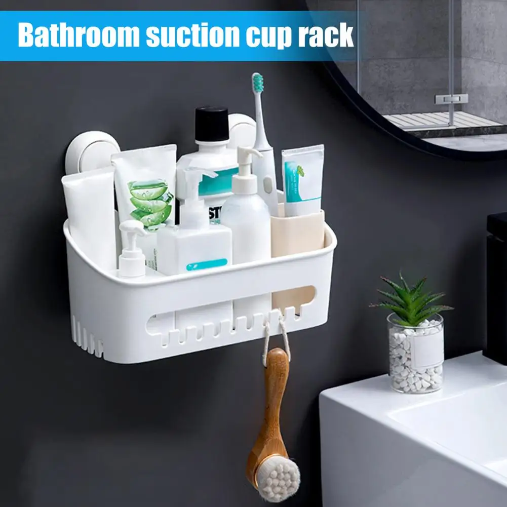 Storage Shelf Wall Mounted Suction Cup Hollow Bottom Quick Draining No-Drilling Removable Storage Organizer Home Supplies
Storage Shelf Wall Mounted Suction Cup Hollow Bottom Quick Draining No-Drilling Removable Storage Organizer Home Supplies