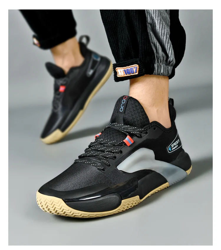 Tênis de basquete casual masculino e feminino, tênis de combate almofadado baixo, com tendência além das fronteiras, tamanho grande, novo, verão Tênis de basquete casual masculino e feminino, tênis de combate almofadado baixo, com tendência além das fronteiras, tamanho grande, novo, verão