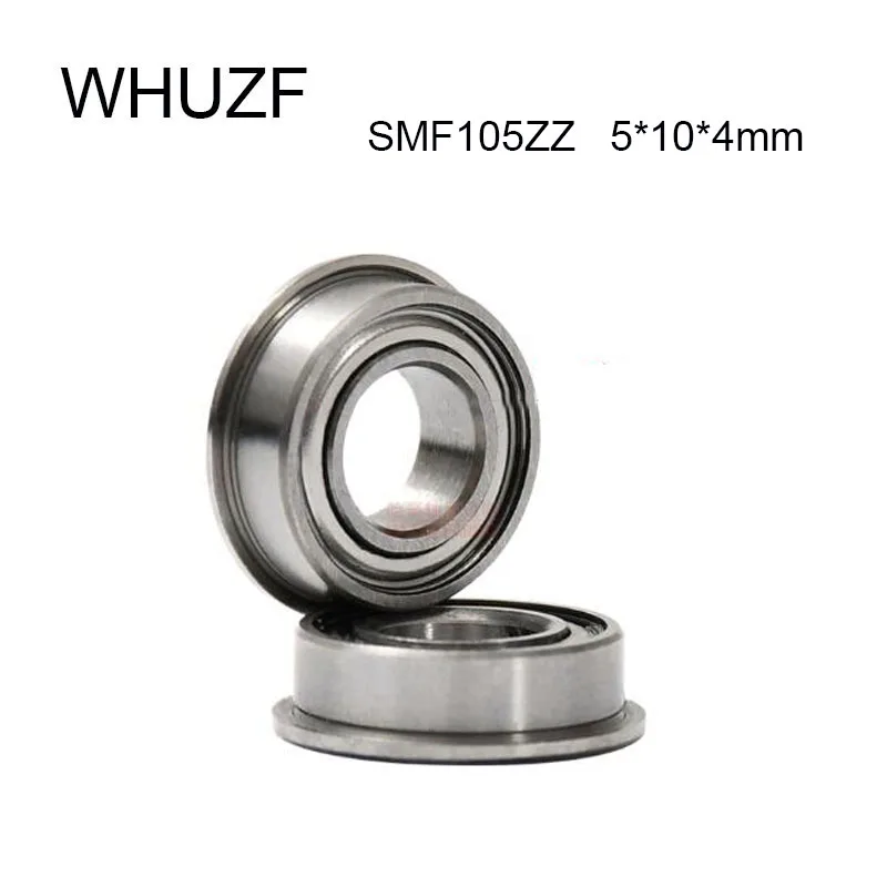 

SMF105ZZ Flange Bearing 5x10x4mm 10/20/50PCS ABEC-1 Double Shielded Stainless Steel Flanged SMF105 Z ZZ Ball Bearings SMF105Z