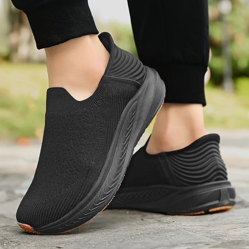 الانزلاق على الرجال أحذية مشي غير رسمية واسعة تو أحذية رياضية محبوك شبكة الجري أحذية رياضية موضة سميكة وحيد في الهواء الطلق أحذية للمشي الانزلاق على الرجال أحذية مشي غير رسمية واسعة تو أحذية رياضية محبوك شبكة الجري أحذية رياضية موضة سميكة وحيد في الهواء الطلق أحذية للمشي