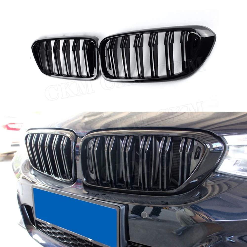 ABS Gloss Black Front Bumper Grill Kidney Double Slat Grille Mesh For BMW 6 Series GT G32 630i 2018 2019 Facelift
ABS Gloss Black Front Bumper Grill Kidney Double Slat Grille Mesh For BMW 6 Series GT G32 630i 2018 2019 Facelift