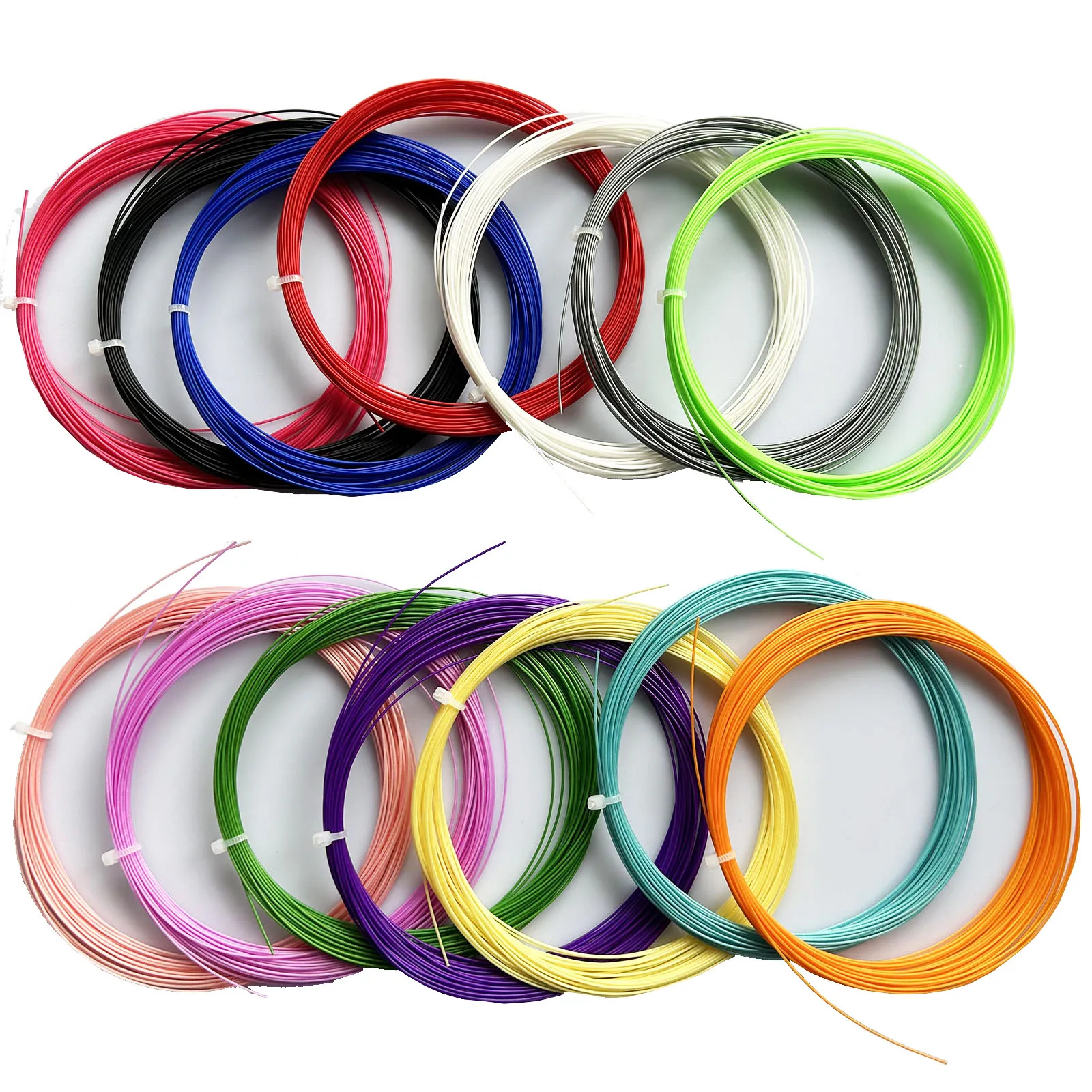 20PCS Good Elastic Badminton Racket Strings Max tension 46lbs Training Badminton Strings 0.70mm 10M
20PCS Good Elastic Badminton Racket Strings Max tension 46lbs Training Badminton Strings 0.70mm 10M