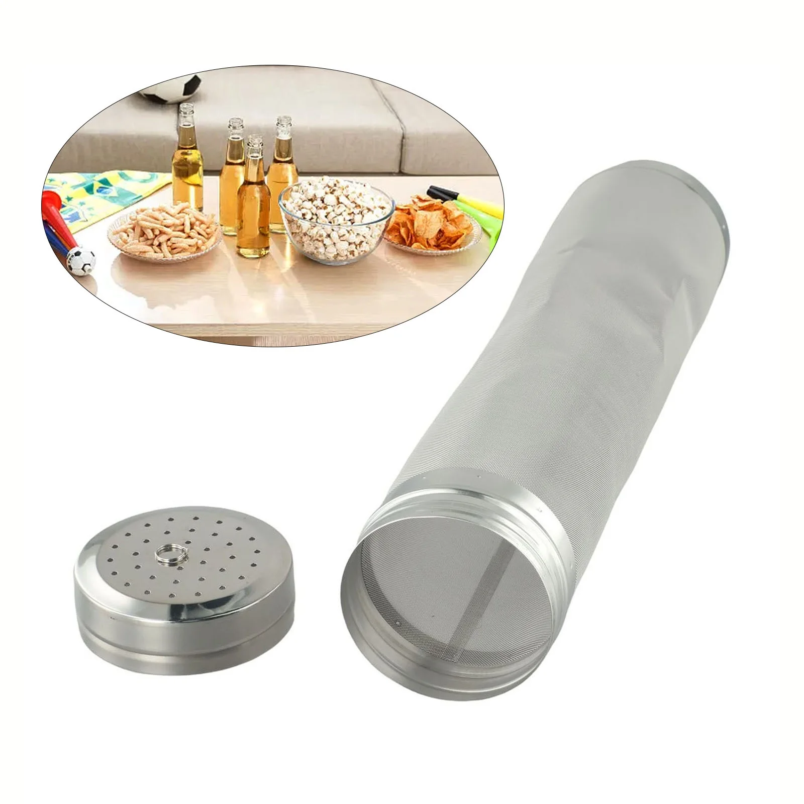 Stainless Steel Hopper Filter Strainer 300 Micrometer Mesh Hop Beer Filter Home Brewed Wine Mesh Screen Easy Clean
Stainless Steel Hopper Filter Strainer 300 Micrometer Mesh Hop Beer Filter Home Brewed Wine Mesh Screen Easy Clean